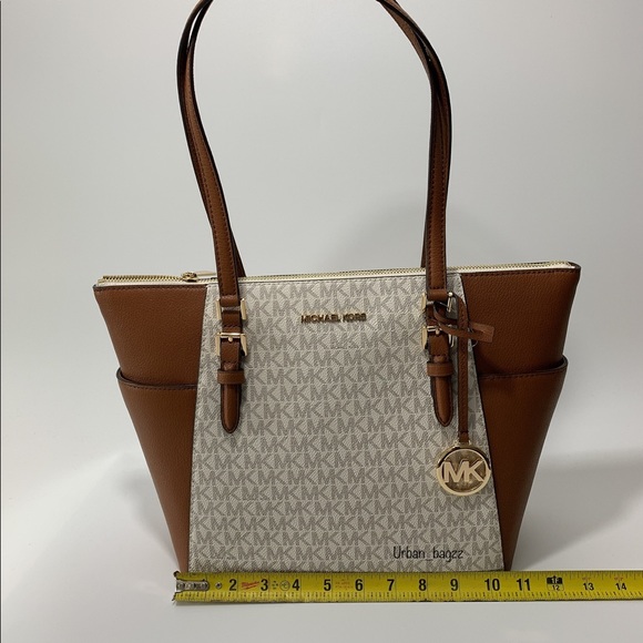 Michael Kors Charlotte Large Top Zip Tote - Picture 6 of 11